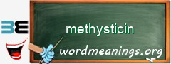 WordMeaning blackboard for methysticin